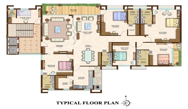 Purva Moonreach 3 BHK Large Floor Plan